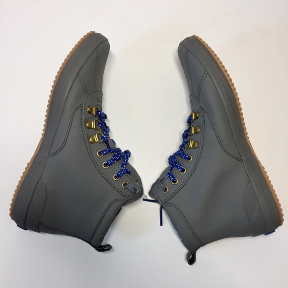 Keds Gray Scout Matte Twill WX chunky Ankle Boots - Picture 10 of 16